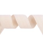 Тесьма (лента) киперная (100% х/б) 25 мм / 50 метров, суровый, Gamma ЛКЭ (25сх-50)