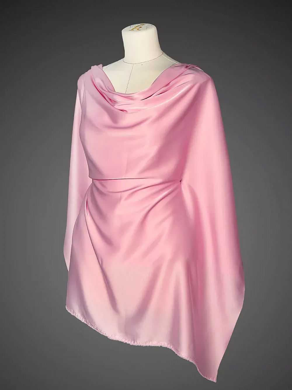 Шелк Армани 90 г/м², 150 см / 25 метров, TBYArm-119, цв.119 св.розовый