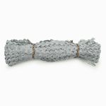 Тесьма вьюнчик с люрексом, 7 мм, 30 м (серебро), 30 м