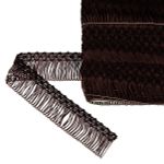 Бахрома отделочная 35.0 мм / 16 метров, 200 т.шоколад, Gamma А-06