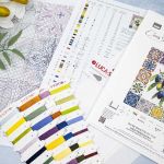 Набор для вышивания нитками Luca-S, Оливковая палитра Средиземноморья, 20х25см