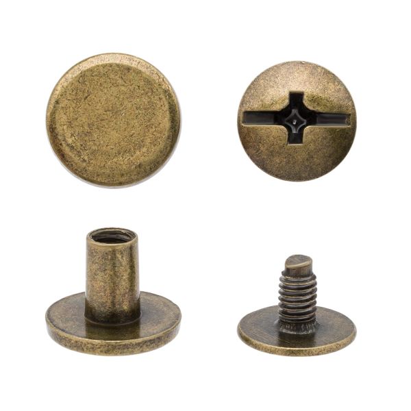 Винт для ремня 10 мм, упак(50шт) (бронза), MF55