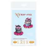 Набор для вышивания нитками МП Студия, на пластиковой канве Модница 10х9см