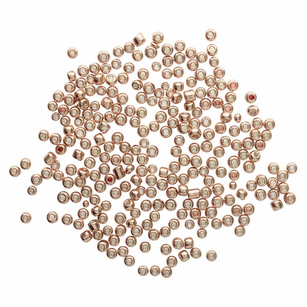 Бисер Astra&amp;Craft 6/0 (4.1 мм), 150 г (10х15 г), цв. 1106 т.золотой/глянц.покрытие