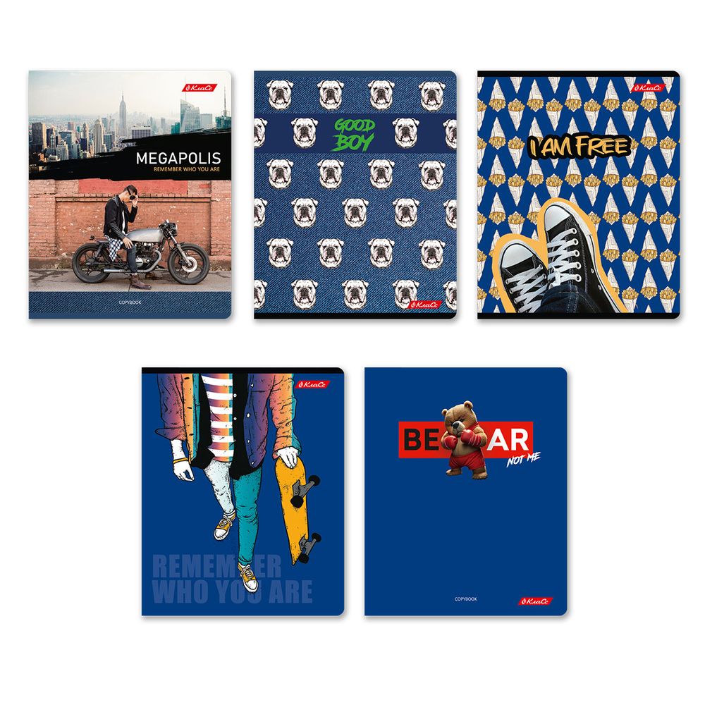 Тетрадь ученическая общая, A5+ 48 л. на скобе 65 г/м², белизна 100%, 10 шт, клетка в термоусадочной пленке, 000729 Я свободен!, Светоч 48ТЕТк-001