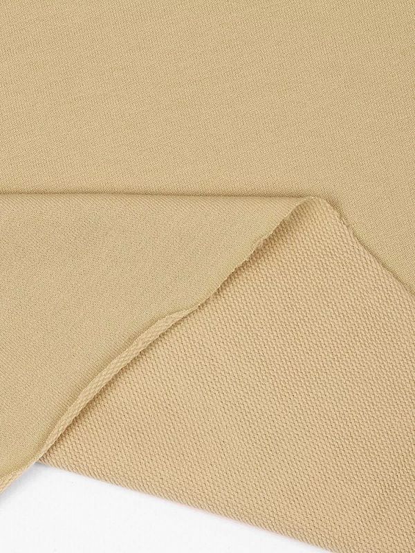 Футер 2х нитка петля Поливискоза стрейч 220г Small French Terry цв.S892 бежевый в нарезке 3м
