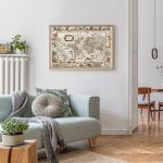 Пазл. Премиальная коллекция 2000 элементов, TOP-PZL-2000/01 Географическая карта мира (1635-1649), Фрея