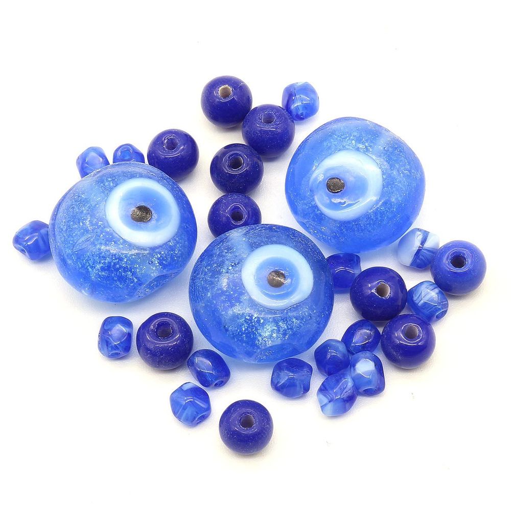 Набор декоративных бусин, 28 шт, Астра Premium