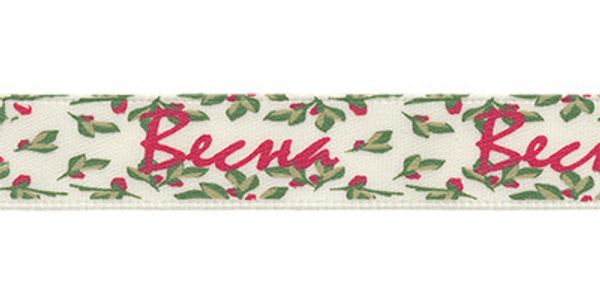 Лента атласная с рисунком 12.0 мм / 5 шт по 3 метра, S5/075 Весна/кремовый, Gamma ALP-123