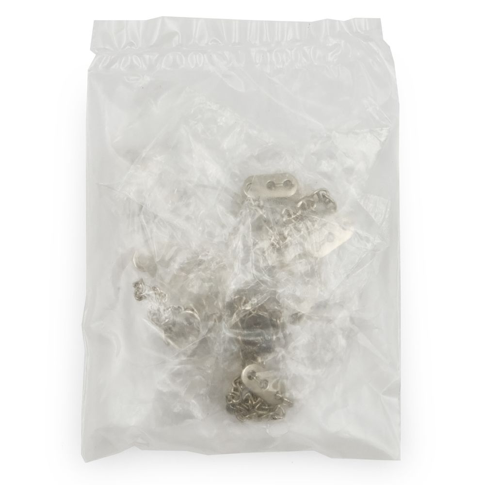 Вешалка-цепочка для одежды 102х7 мм, металл, никель, 10 шт, ГНУ14377