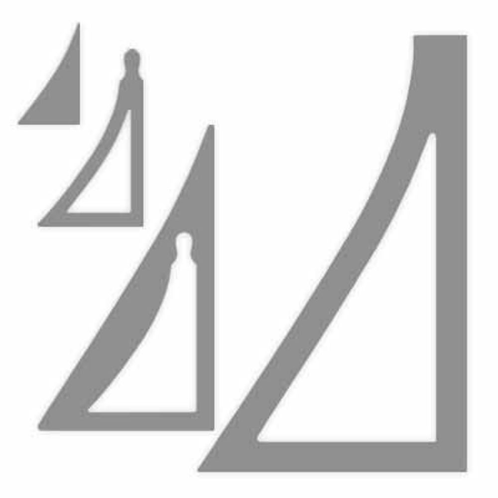 Лекало 60.8х37.4 см, 1-6, комплект, Gamma