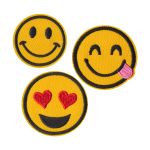 Термоаппликация №03, 3 шт, 03-305 Смайлы 5х5 см, Gamma ETF-M