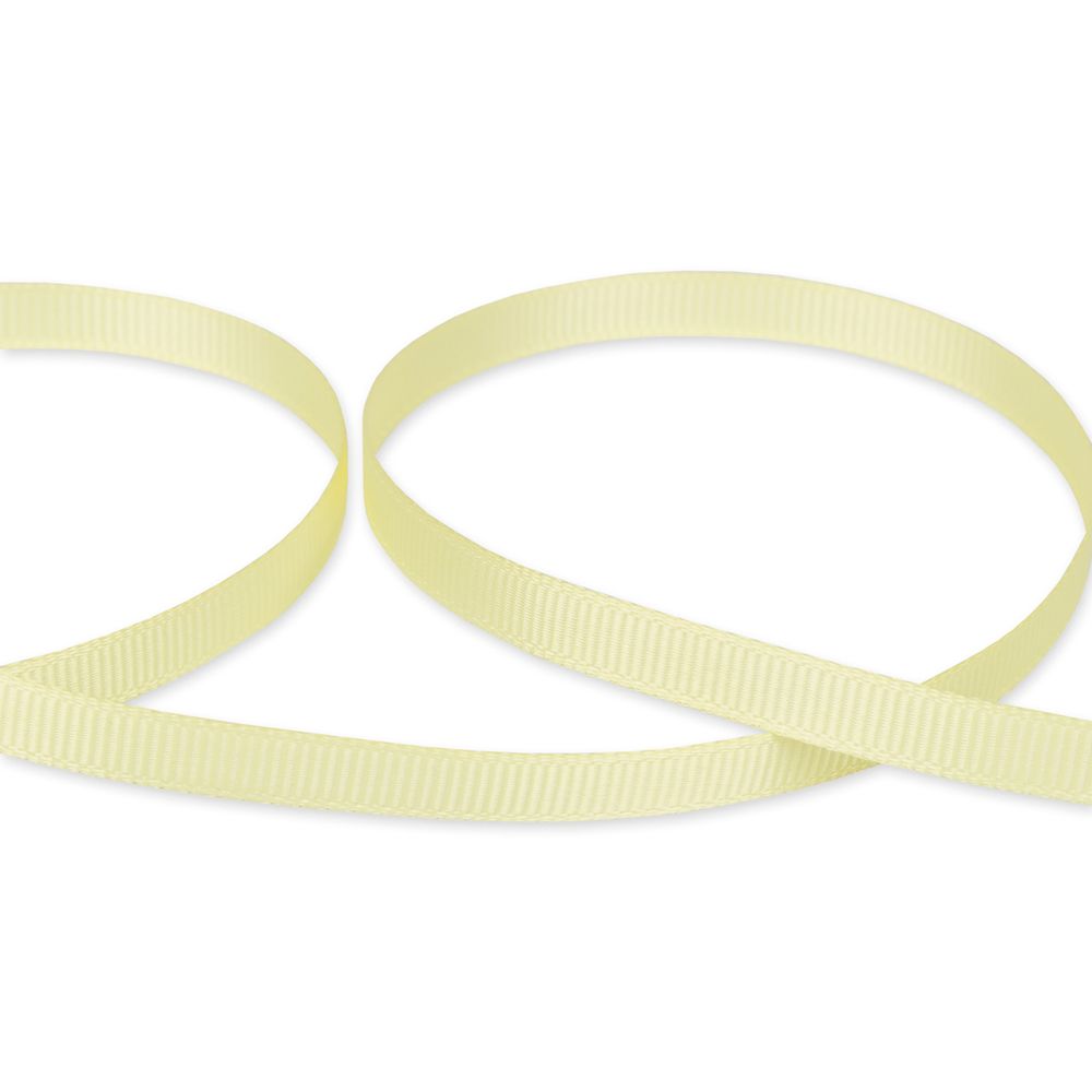 Лента репсовая (в рубчик) 6.0 мм / 45.5 метра, 021 яр.желтый, Gamma GR-06