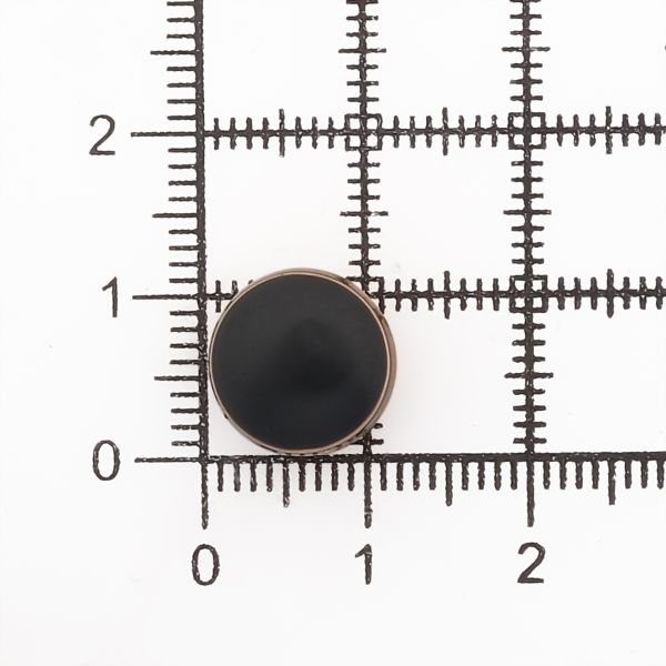 Пуговицы на ножке 18L (11мм), металл (Black/G (черный/золото)), MEs-2013, 36 шт