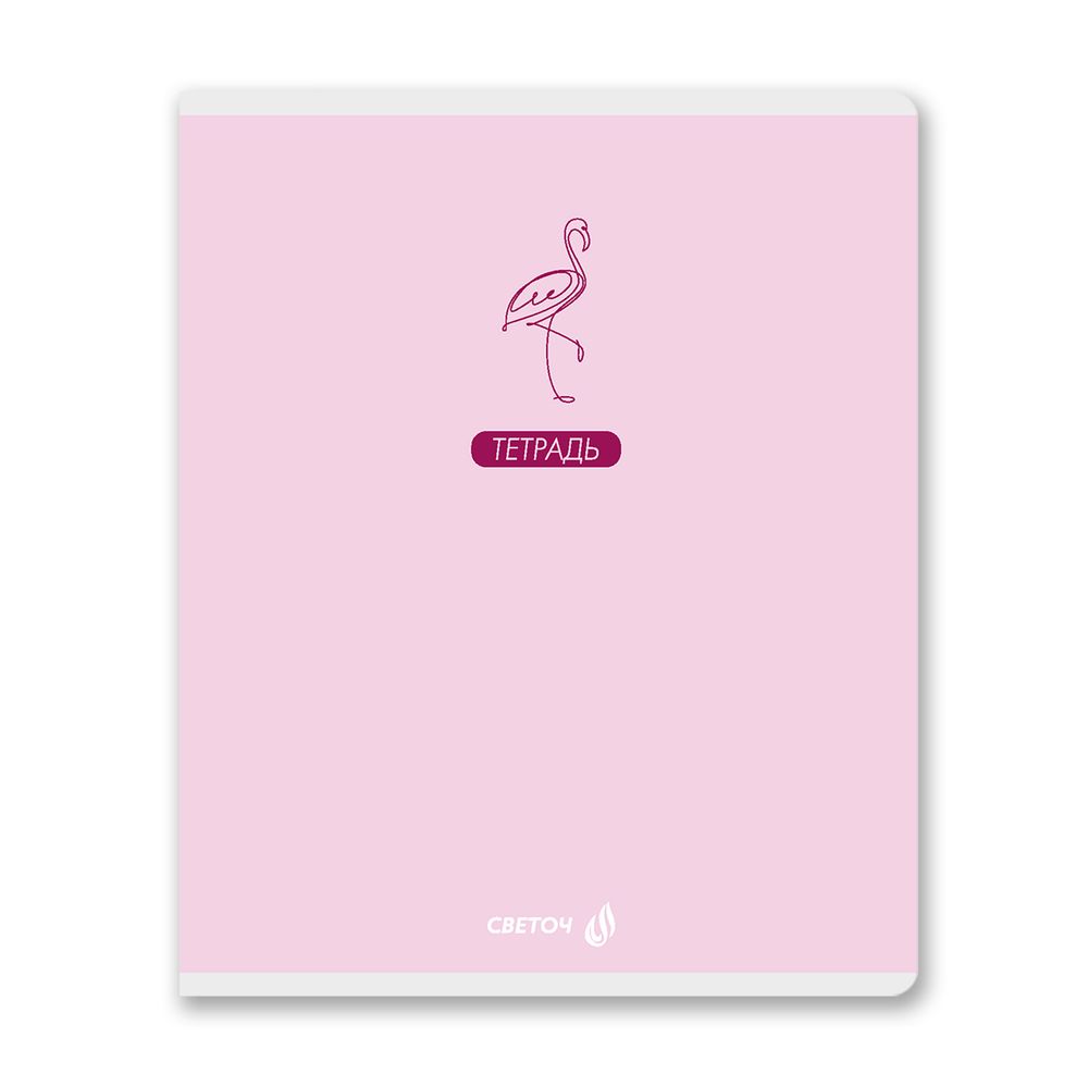 Тетрадь ученическая общая, выборочный лак, A5 96 л. на скобе 65 г/м², белизна 100% 5 шт клетка, 01533 Для творческих заметок, Светоч Т80