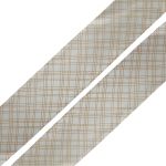 Лента атласная с рисунком Пересечение 45.0 мм / 3 метра, белый, Globus