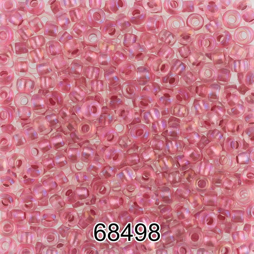 Бисер Preciosa круглый 10/0, 2.3 мм, 500 г, 68498 (Ф605) розовый