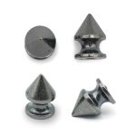 Хольнитены джинсовые ⌀8 мм, h=10 мм, чер.никель мет. пика, 50 шт