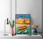 Алмазная (кристальная) мозаика Фрея, Закат в Париже, 40х30 см