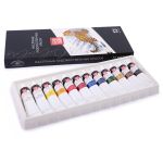 Краска масляная набор 12 цв. 18 мл, Аква-колор IZO-OP-1218