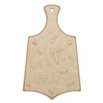 Заготовка для декорирования Доска Бычок и колокольчики 26,5х16х0,6см, Астра