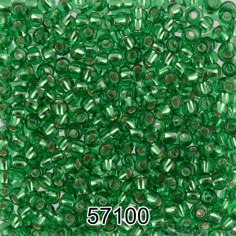 Бисер Preciosa круглый 10/0, 2.3 мм, 500 г, 57100 (Ф271) св. зеленый