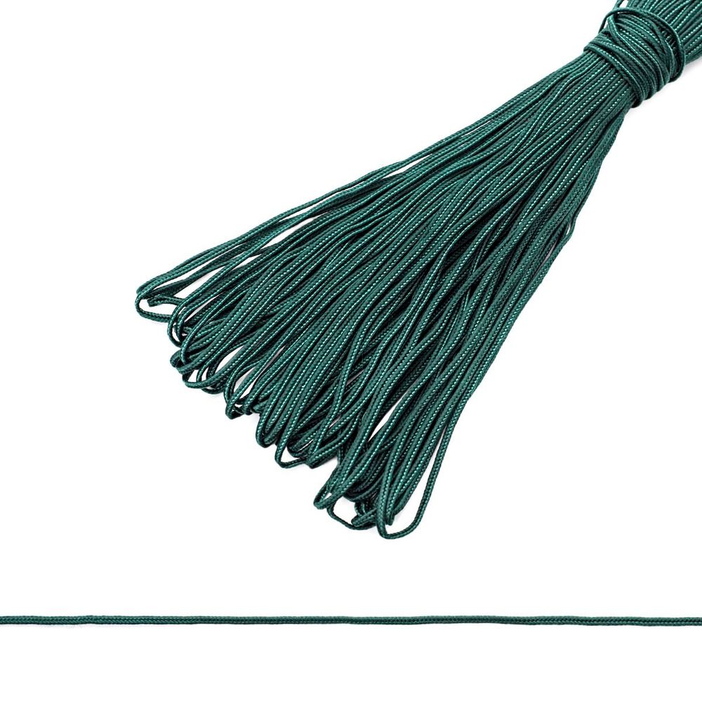 Шнур сутажный ⌀2.0 мм / 20 метров, рис.5339, 37 малахит