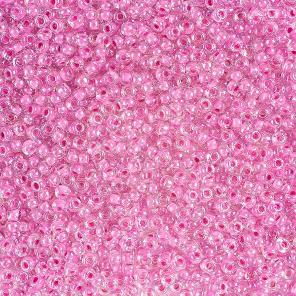 Бисер Preciosa прозрачный с цв. центром и покрытием, круг.отв., 500г, 331-19001-10/0-38625(38625)