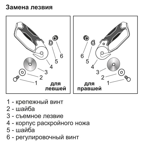 Нож раскройный пластик/металл ⌀45 мм, Micron CER-45