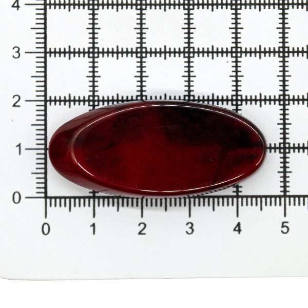 Пуговицы на ножке 72L (46мм), пластик, 3.01-416-46 черно-красный, 20 шт