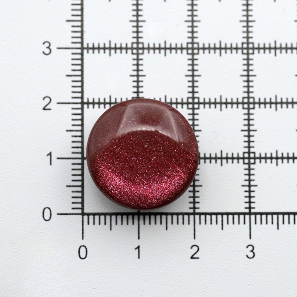Пуговицы на ножке 32L (20мм), пластик (col.11 бордовый), 72 шт, CR P-45