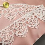 Кружево гипюр (плетёное) 43 мм, 0795 цв.01 белый уп.13,7м, Kruzhevo