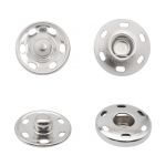 Кнопка пришивная металл ⌀19.0 мм (никель), 20 шт