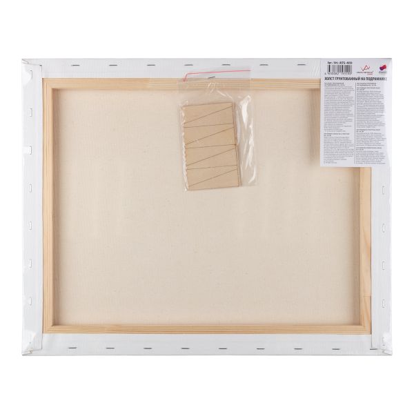 Холст грунтованный на подрамнике 40х50 см, 320 г/м², 2 шт, мелкозернистый, Vista-Artista ACFG-4050