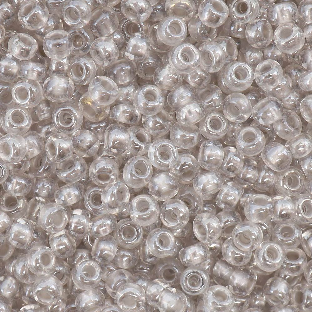 Бисер Preciosa прозрачный с перламутр. цвет.центром, круг.отв., 100 г (5х20 г), (382PD)331-19001/10/0