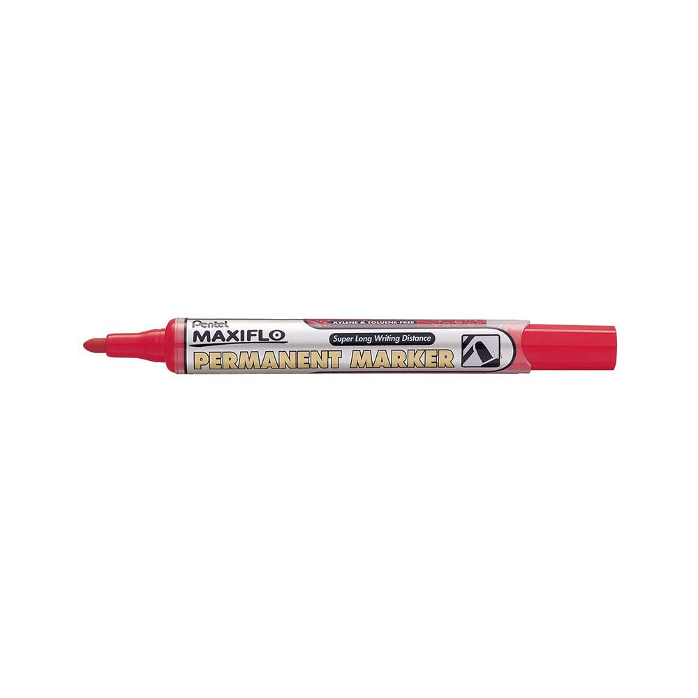 Маркер перманентный Pentel Maxiflo 4.5 мм, пулеобразное, NLF50-BO красный