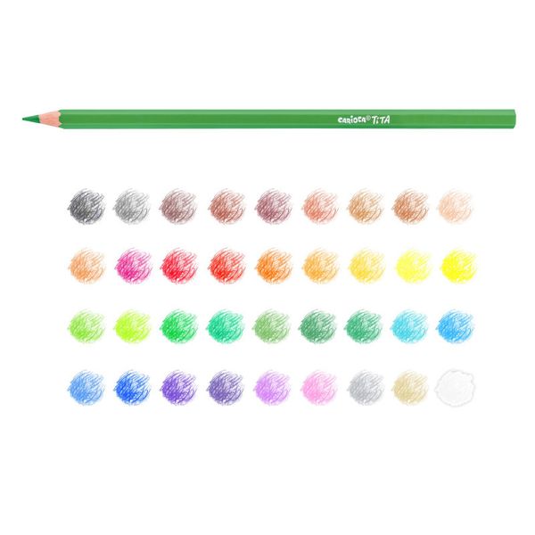 Карандаш цветной пластиковый заточенный 36 цв, Carioca 42795