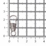 Карабин-крючок металл 04 мм (25х8 мм), цв.чер.никель, 100 шт