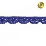 Кружево эластичное (стрейч) 8031 15мм цв.F223 синий ультрамарин, 50м, Kruzhevo