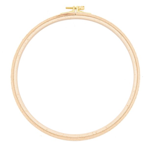 Пяльца круглые буковые, d=220 мм, выс. обода 8 мм, Nurge Hobby, 100-5