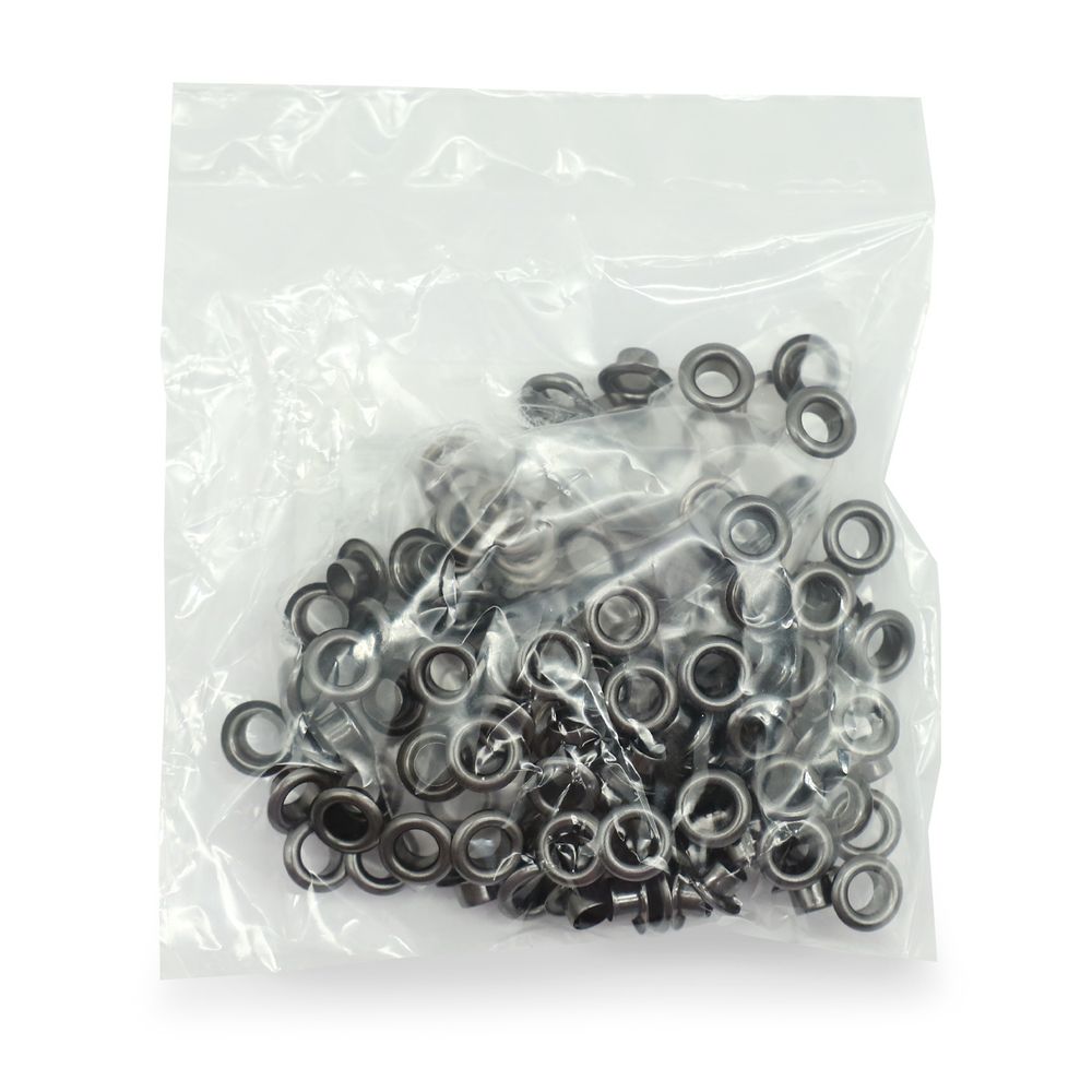 Люверсы металл ⌀_4.0 мм (внутр.), чер.никель, 100 шт, S090810, BIG