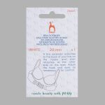 Удлинитель застежки для бюстгальтера 3*1, 20 мм, белый, 1 шт, Pony, 73401