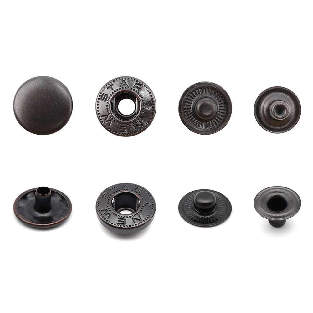 Кнопка Альфа (S-образная) ⌀15.0 мм, ≈720 шт, СТАЛЬ, оксид, NEW STAR