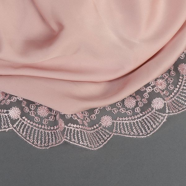 Кружево на сетке 55 мм / 13.71 метра (жесткая сетка), Exclusive TBY J2052W-2, цв.R1815 розовый, Kruzhevo