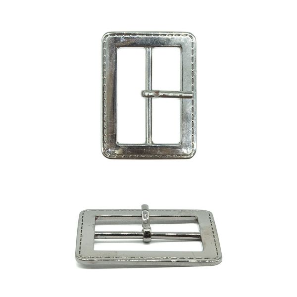 Пряжка ременная металл 35.0 мм, чер/никель, 10 шт, BIG