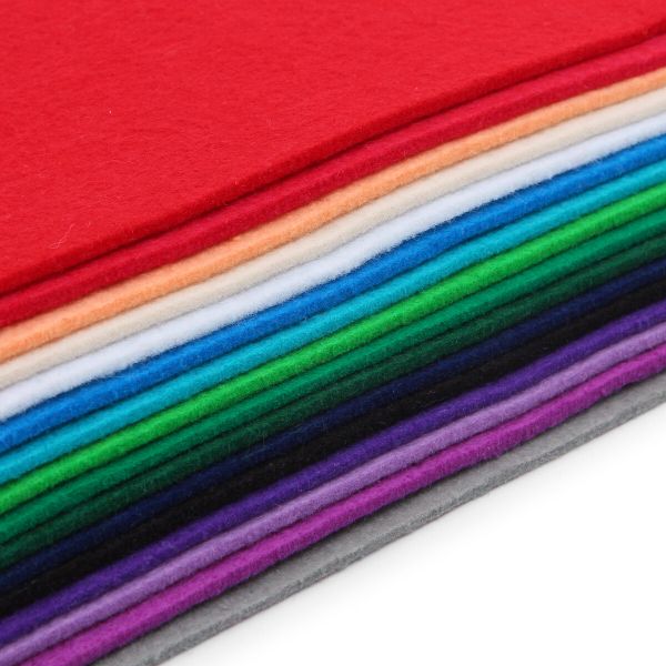 Фетр листовой мягкий ассорти 3.0 мм, 400гр, 20х30см, 16 штук Astra&Craft (3)