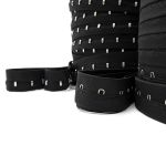 Застежки для бюстгальтера текстильные на ленте (1 ряд) 25 мм / 45.7 метра, шаг 15 мм, 01 черные