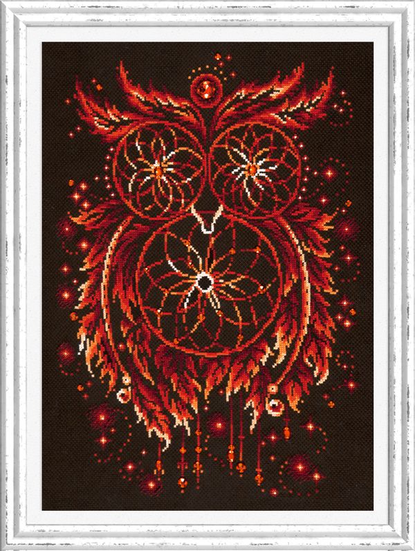 Набор для вышивания нитками Чудесная игла, Пламя души 29х40 см