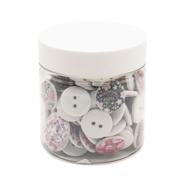 Украшения декоративные пуговицы деревянные Цветочки-лепесточки №11, 18 мм, 100 шт