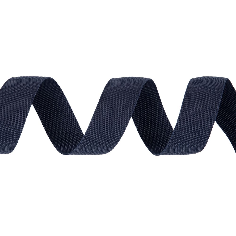 Стропа (ременная лента) 30 мм / 50 метров, толщ. 1.07 мм, [16 г/пог.м], 100% п/п, 227 т.синий, Gamma G-30 ЦВ